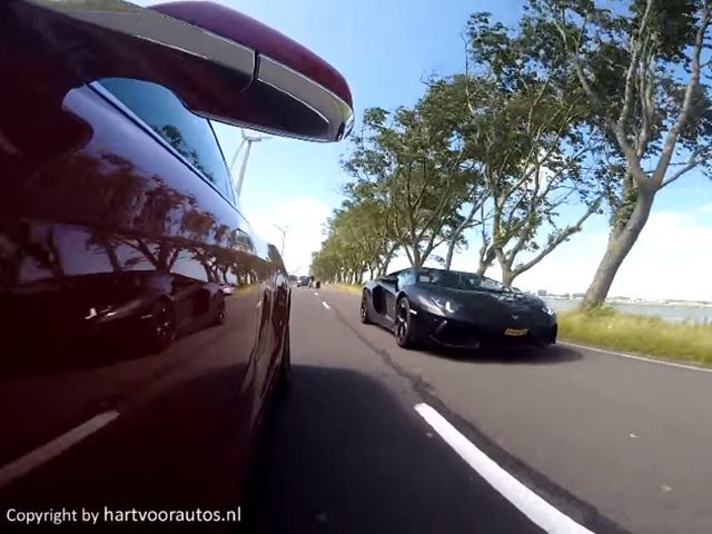 Lamborghini Avetandor против Tesla Model S P90D